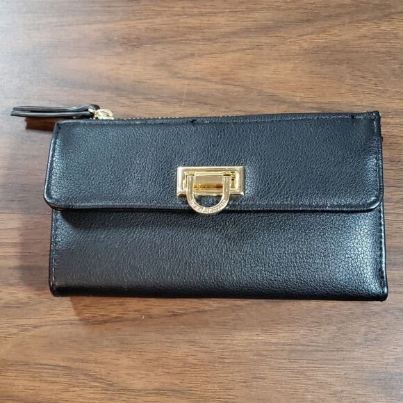 Black Enzo Angliolini‎ Bi-Fold Large Spacious Wallet - Picture 1 of 8